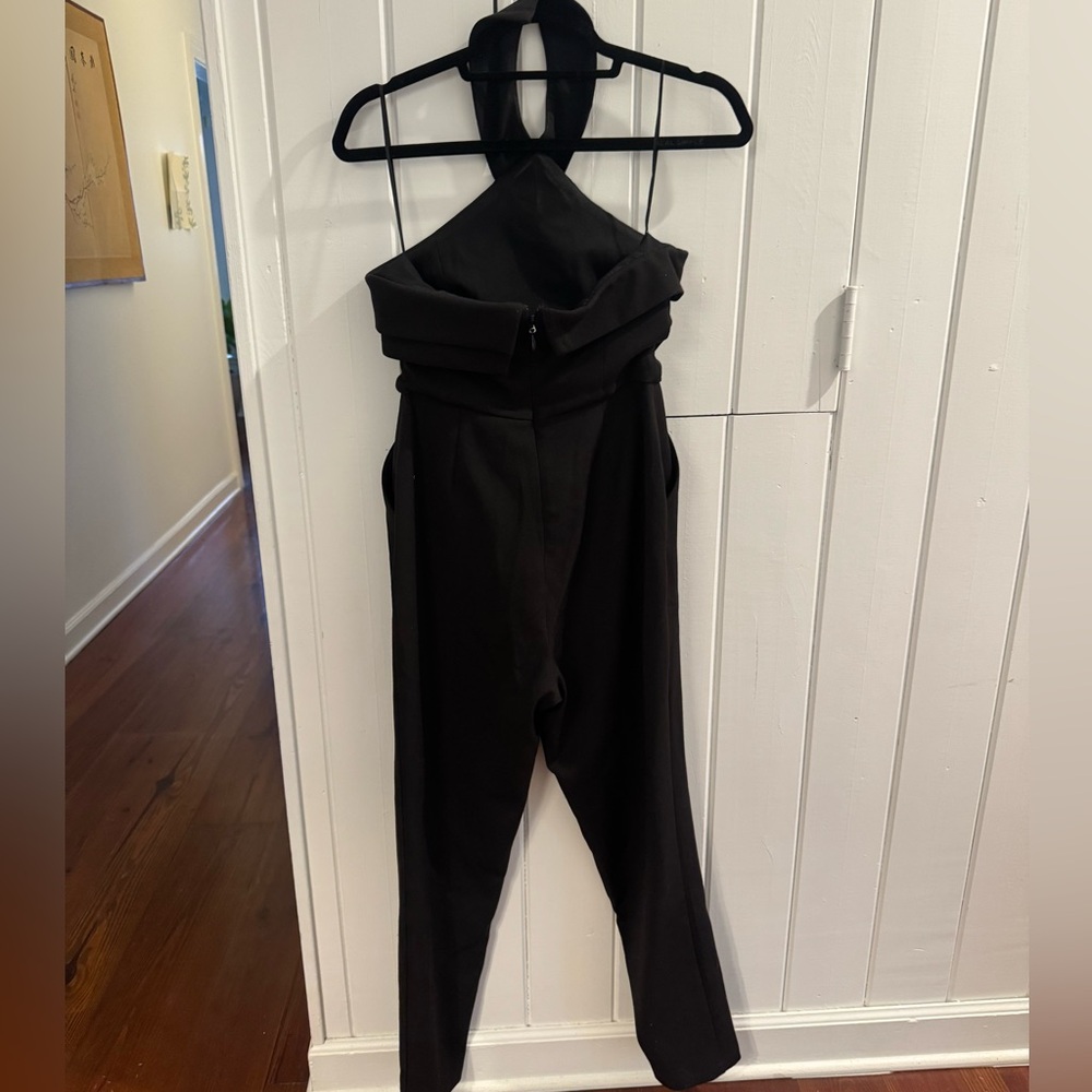 Elegant Black Halter Jumpsuit